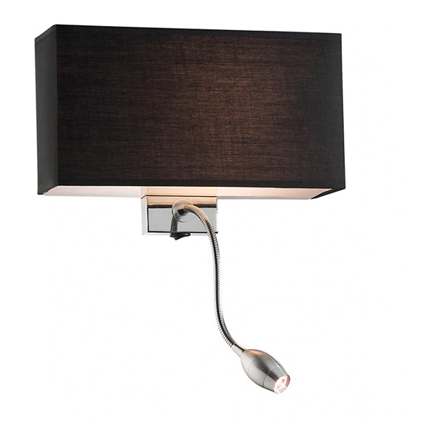 Ideal Lux - LED Flexibilná nástenná lampa HOTEL 1xE27/60W + LED/1,5W/230V