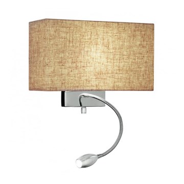 Ideal Lux - LED Flexibilná nástenná lampa HOTEL 1xE27/60W + LED/1,5W/230V