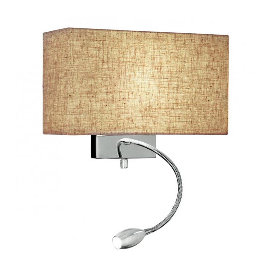 Ideal Lux - LED Flexibilná nástenná lampa HOTEL 1xE27/60W + LED/1,5W/230V