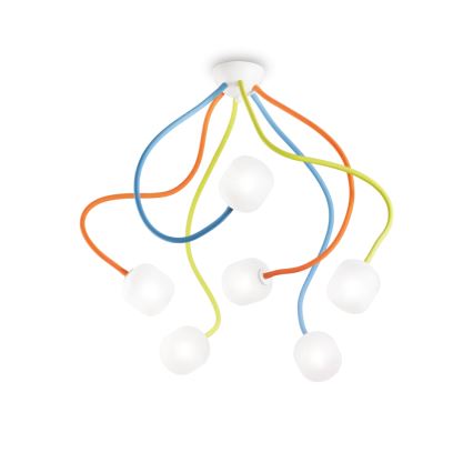 Ideal Lux - LED Flexibilný prisadený luster OCTOPUS 6xG9/3W/230V pestrofarebná
