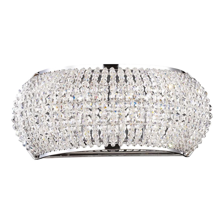 Ideal Lux - LED Krištáľové nástenné svietidlo PASHA 3xG9/3W/230V lesklý chróm