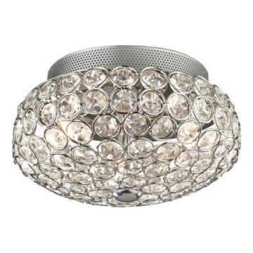Ideal Lux - LED Krištáľové stropné svietidlo KING 3xG9/3W/230V pr. 25,5 cm lesklý chróm