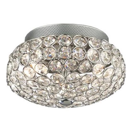 Ideal Lux - LED Krištáľové stropné svietidlo KING 3xG9/3W/230V pr. 25,5 cm lesklý chróm
