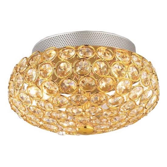 Ideal Lux - LED Krištáľové stropné svietidlo KING 3xG9/3W/230V pr. 25,5 cm zlatá
