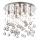 Ideal Lux - LED Krištáľové stropné svietidlo MOONLIGHT 8xG9/3W/230V pr. 40 cm lesklý chróm