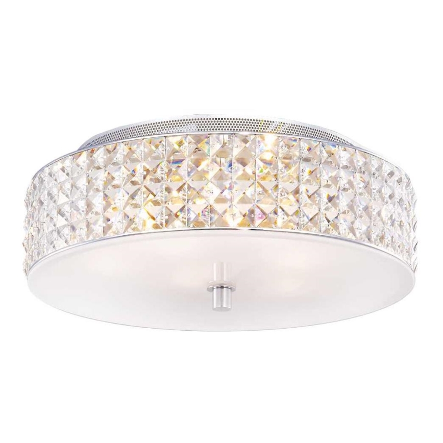Ideal Lux - LED Krištáľové stropné svietidlo ROMA 6xG9/3W/230V pr. 40 cm lesklý chróm