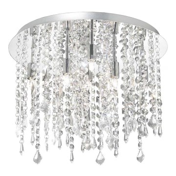 Ideal Lux - LED Krištáľové stropné svietidlo ROYAL 8xG9/3W/230V pr. 40 cm lesklý chróm