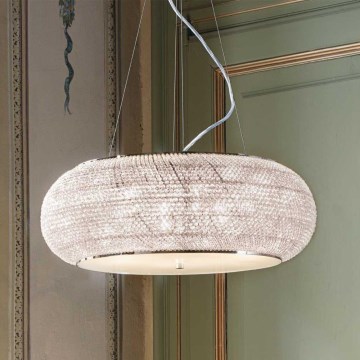 Ideal Lux - LED krištáľový luster na lankách PASHA 14xE14/40W/230V priemer 65 cm lesklý chróm