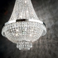 Ideal Lux - LED Krištáľový luster na reťazi CAESAR 12xG9/3W/230V pr. 55 cm lesklý chróm