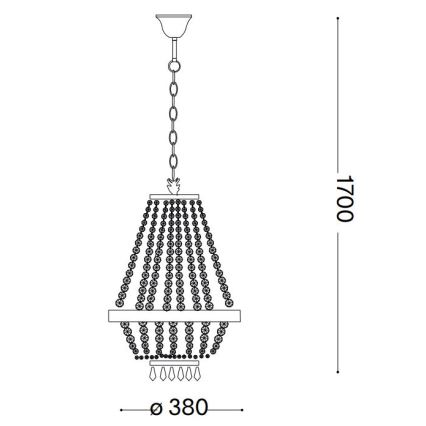 Ideal Lux - LED Krištáľový luster na reťazi CAESAR 6xG9/3W/230V pr. 38 cm lesklý chróm
