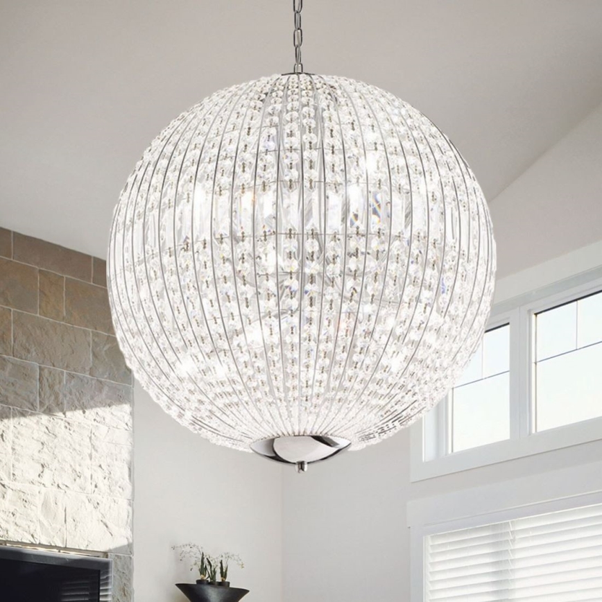 Ideal Lux - LED Krištáľový luster na reťazi LUXOR 12xG9/3W/230V pr. 60 cm číra