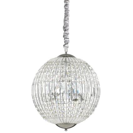 Ideal Lux - LED Krištáľový luster na reťazi LUXOR 6xG9/3W/230V pr. 40 cm číra