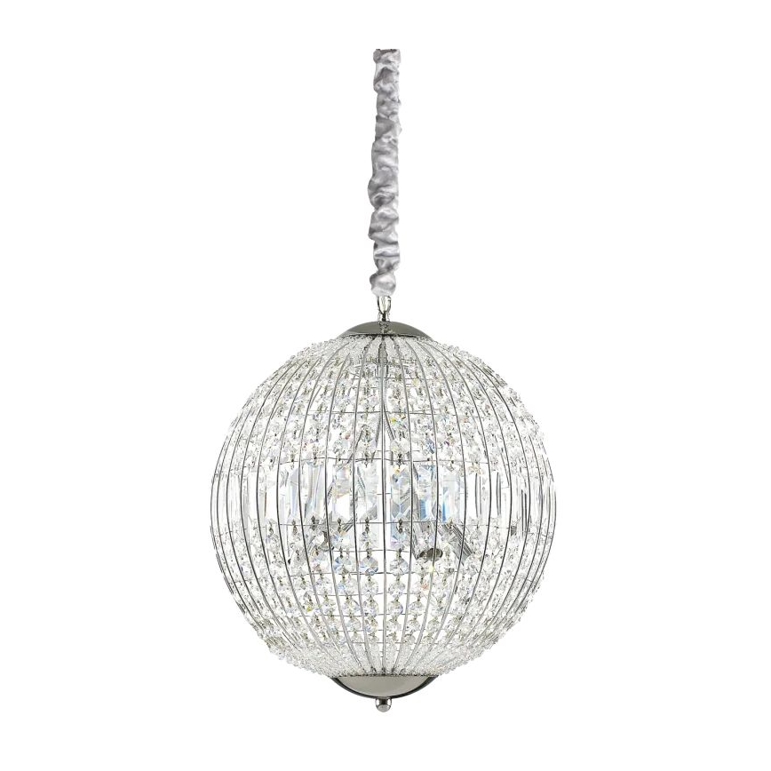 Ideal Lux - LED Krištáľový luster na reťazi LUXOR 6xG9/3W/230V pr. 40 cm číra
