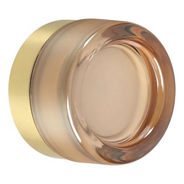 Ideal Lux - LED kúpeľňové stropné svietidlo LOLLY 1xGX53/9W/230V priemer 10,5 cm zlatá/dymová béžová