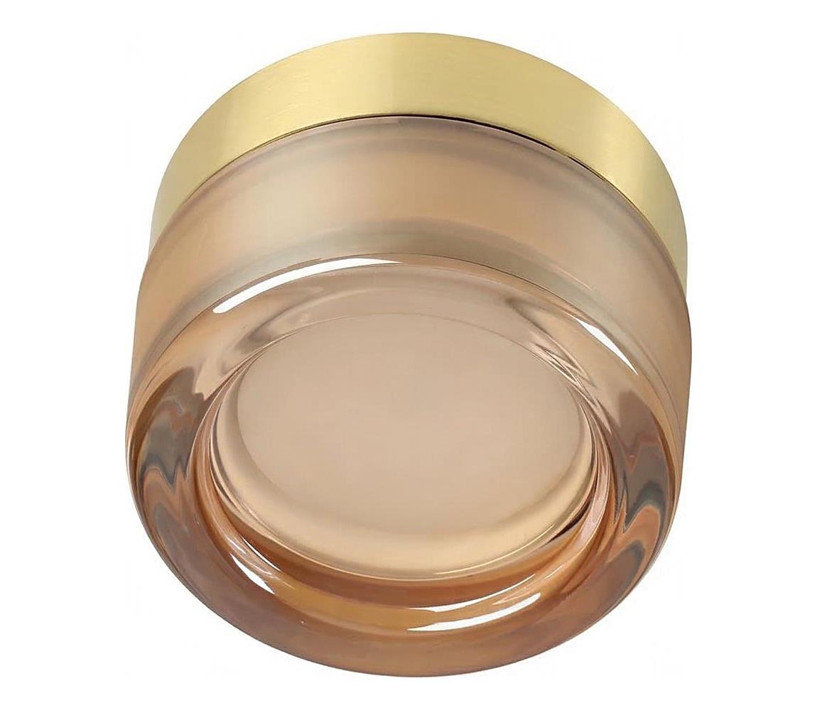 Ideal Lux - LED kúpeľňové stropné svietidlo LOLLY 1xGX53/9W/230V Ø 10,5 cm zlaté/dymové 354637