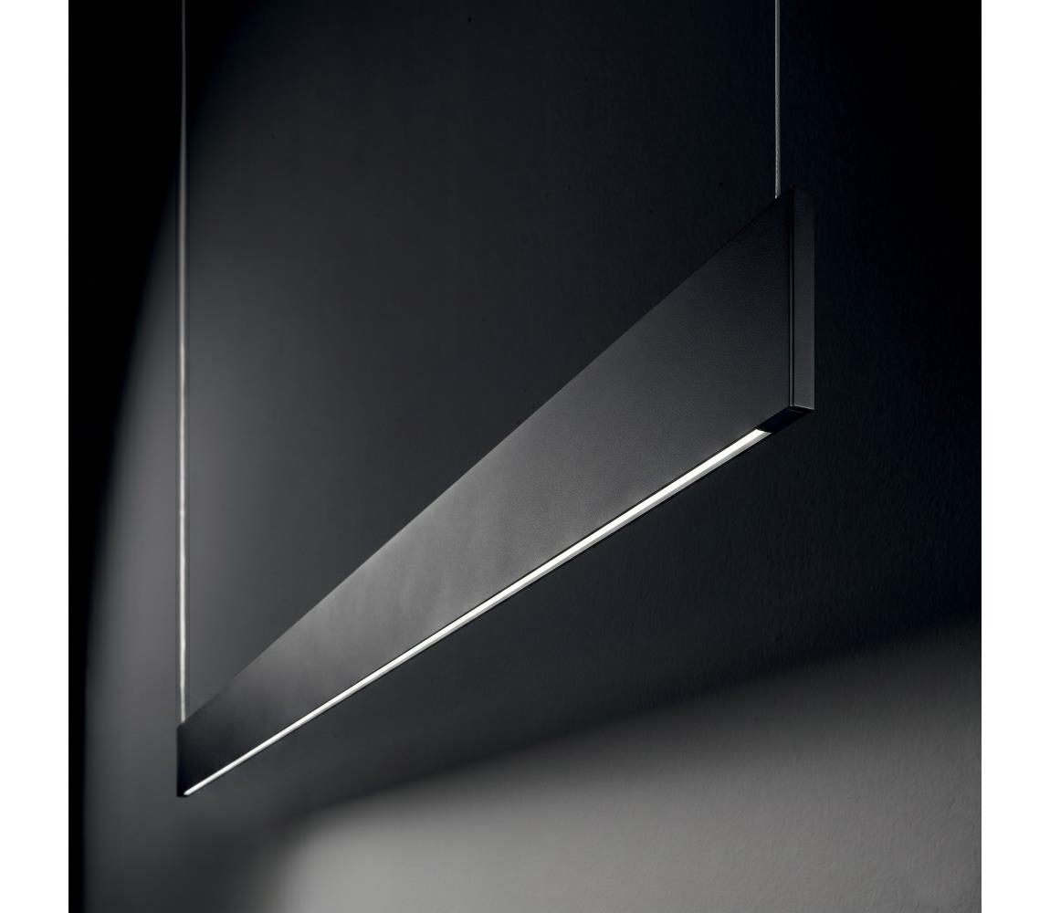 Ideal Lux - LED luster na lane STEEL LED/24W/230V 3000K CRI 90 120 cm čierna 368771
