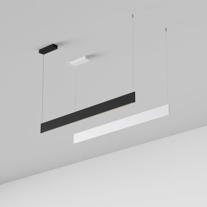 Ideal Lux - LED luster na lane STEEL LED/24W/230V 3000K CRI 90 120 cm čierna