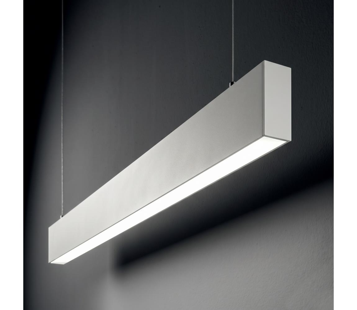 Ideal Lux - LED luster na lane STEEL LED/29W/230V 3000K CRI 90 120 cm biela 369006