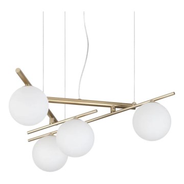 Ideal Lux - LED luster na lankách ATLAS 4xG9/3W/230V zlatý