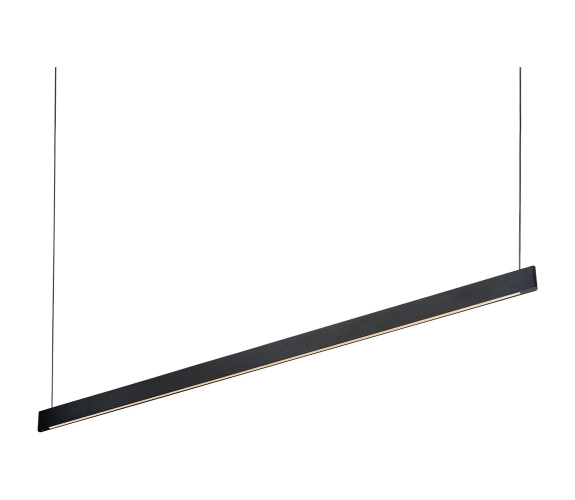 Ideal Lux - LED luster na lankách DESK WIDE LED/36W/230V CRI 90 120 cm čierny 336190