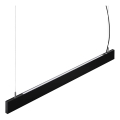 Ideal Lux - LED luster na lankách STEEL LED/29W/230V 3000K CRI 90 120 cm čierna