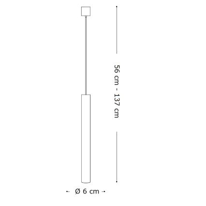 Ideal Lux - LED Luster na lanku 1xGU10/7W/230V CRI 90