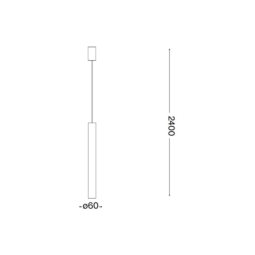 Ideal Lux - LED Luster na lanku 1xGU10/7W/230V CRI 90
