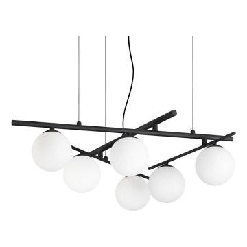 Ideal Lux - LED luster na lanku ATLAS 6xG9/3W/230V čierny