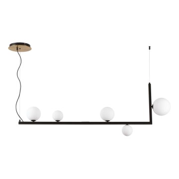 Ideal Lux - LED Luster na lanku BIRDS 5xG9/3W/230V čierna/zlatá