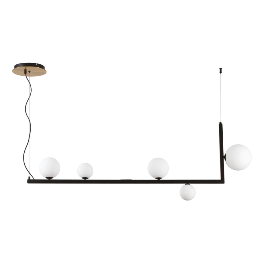 Ideal Lux - LED Luster na lanku BIRDS 5xG9/3W/230V čierna/zlatá