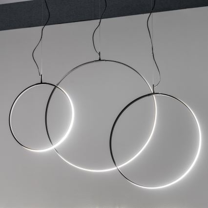Ideal Lux - LED Luster na lanku CIRCUS LED/33W/230V pr. 60 cm CRI 90 čierna