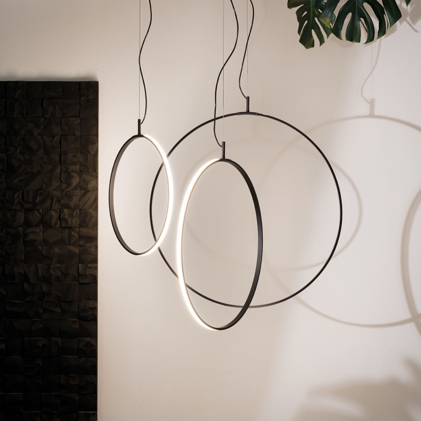 Ideal Lux - LED Luster na lanku CIRCUS LED/36W/230V pr. 74,5 cm CRI 90 čierna
