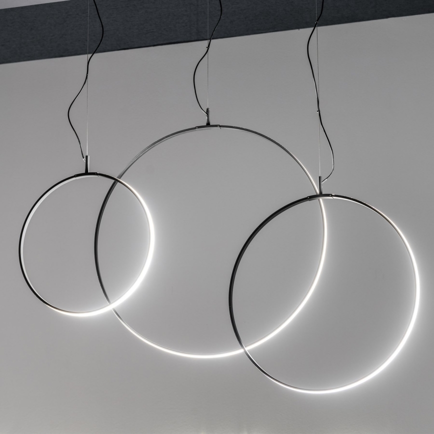 Ideal Lux - LED Luster na lanku CIRCUS LED/36W/230V pr. 74,5 cm CRI 90 čierna