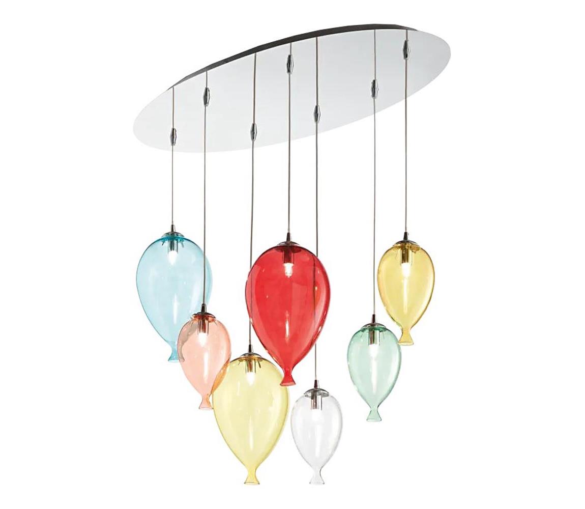 Ideal Lux Ideal Lux - LED Luster na lanku CLOWN 7xG9/3W/230V 80 cm pestrofarebná