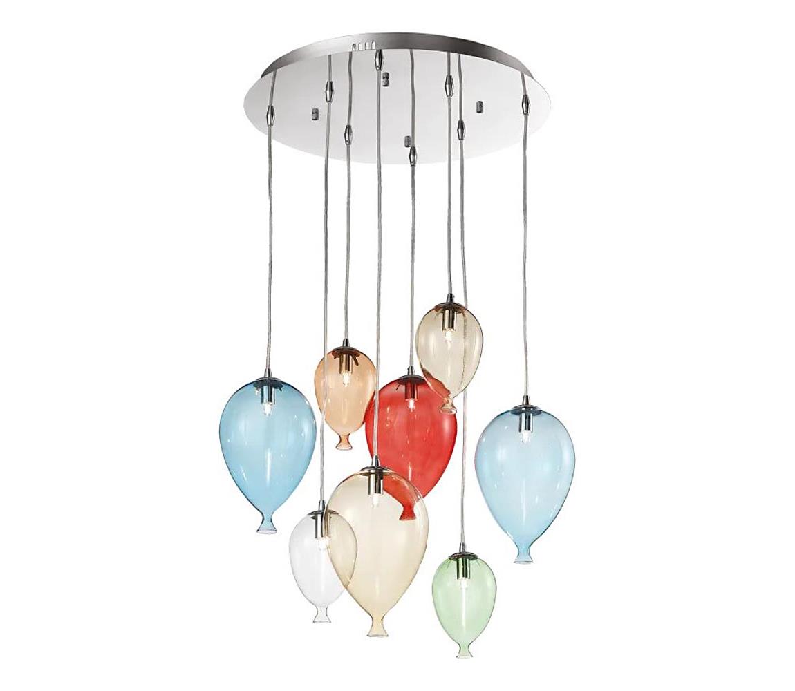 Ideal Lux Ideal Lux - LED Luster na lanku CLOWN 8xG9/3W/230V pr. 50 cm pestrofarebná