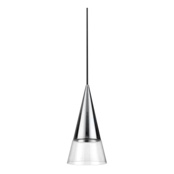 Ideal Lux - LED Luster na lanku CONO 1xGU10/7W/230V pr. 15 cm CRI 90 lesklý chróm
