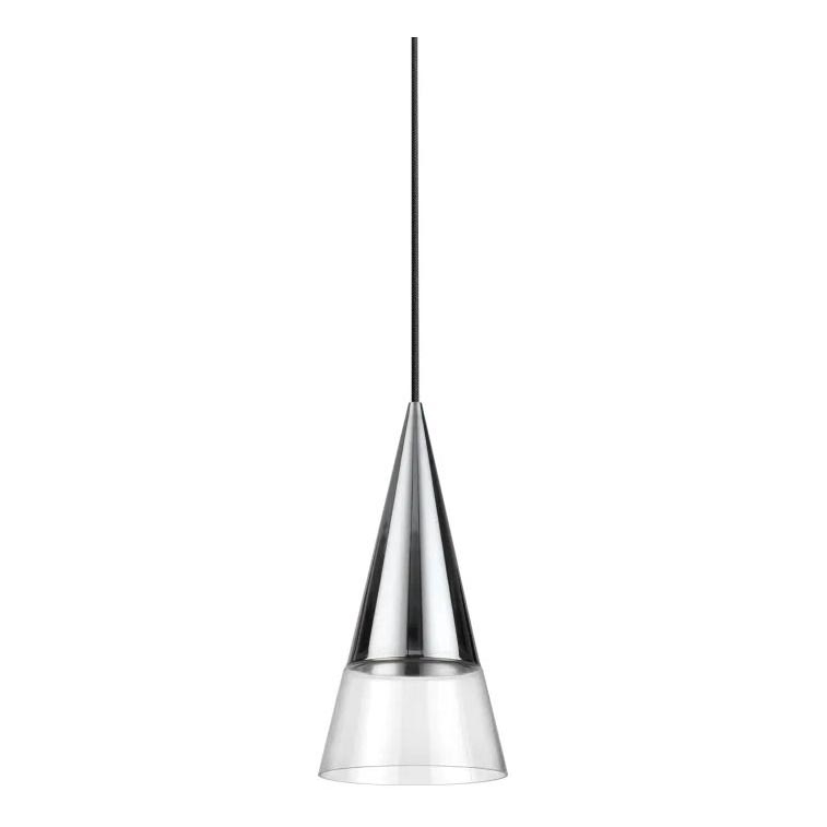 Ideal Lux - LED Luster na lanku CONO 1xGU10/7W/230V pr. 15 cm CRI 90 lesklý chróm