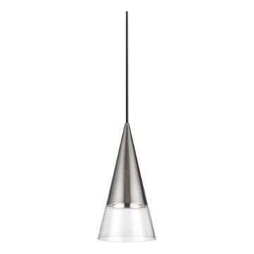 Ideal Lux - LED Luster na lanku CONO 1xGU10/7W/230V pr. 15 cm CRI 90 matný chróm