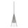 Ideal Lux - LED Luster na lanku CONO 1xGU10/7W/230V pr. 15 cm CRI 90 matný chróm