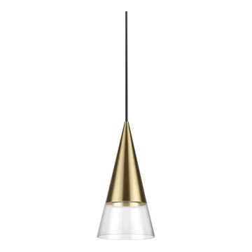 Ideal Lux - LED Luster na lanku CONO 1xGU10/7W/230V pr. 15 cm CRI 90 mosadz