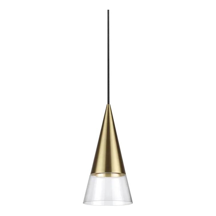 Ideal Lux - LED Luster na lanku CONO 1xGU10/7W/230V pr. 15 cm CRI 90 mosadz