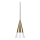 Ideal Lux - LED Luster na lanku CONO 1xGU10/7W/230V pr. 15 cm CRI 90 mosadz