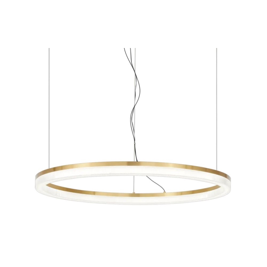 Ideal Lux - LED Luster na lanku CROWN LED/42W/230V 3000K pr. 80 cm CRI 90 mosadz