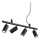 Ideal Lux - LED Luster na lanku DYNAMITE 4xGU10/7W/230V CRI 90 čierna