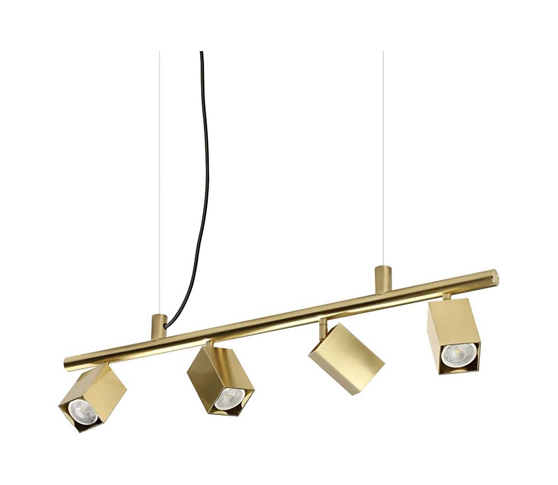 Ideal Lux - LED luster na lanku DYNAMITE 4xGU10/7W/230V CRI 90 mosadz 371399