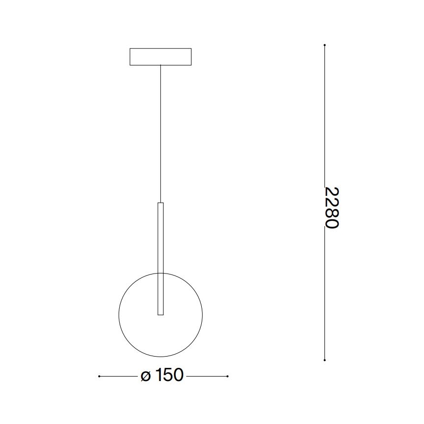 Ideal Lux - LED Luster na lanku EQUINOXE 1xG4/2W/230V pr. 15 cm lesklý chróm/číra