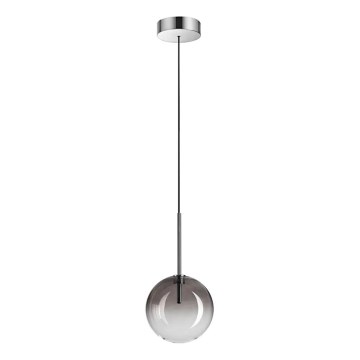 Ideal Lux - LED Luster na lanku EQUINOXE 1xG4/2W/230V pr. 15 cm lesklý chróm/dymová