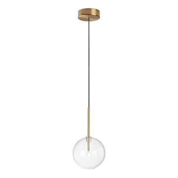 Ideal Lux - LED Luster na lanku EQUINOXE 1xG4/2W/230V pr. 15 cm mosadz/číra