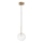 Ideal Lux - LED Luster na lanku EQUINOXE 1xG4/2W/230V pr. 15 cm mosadz/číra