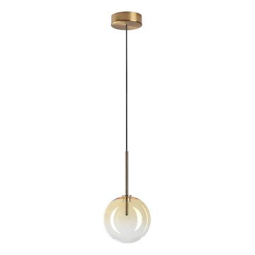 Ideal Lux - LED Luster na lanku EQUINOXE 1xG4/2W/230V pr. 15 cm mosadz/dymová